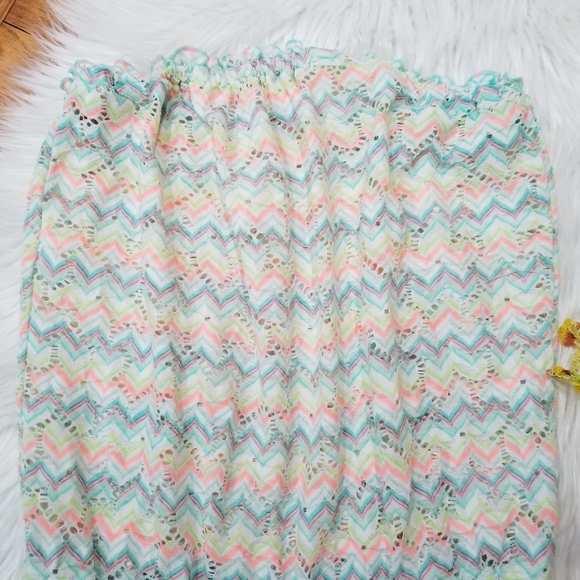 VICTORIA S' SECRET Multicolor Romper O Cover Swimsuit SIZE L/G.. - Picture 2 of 12